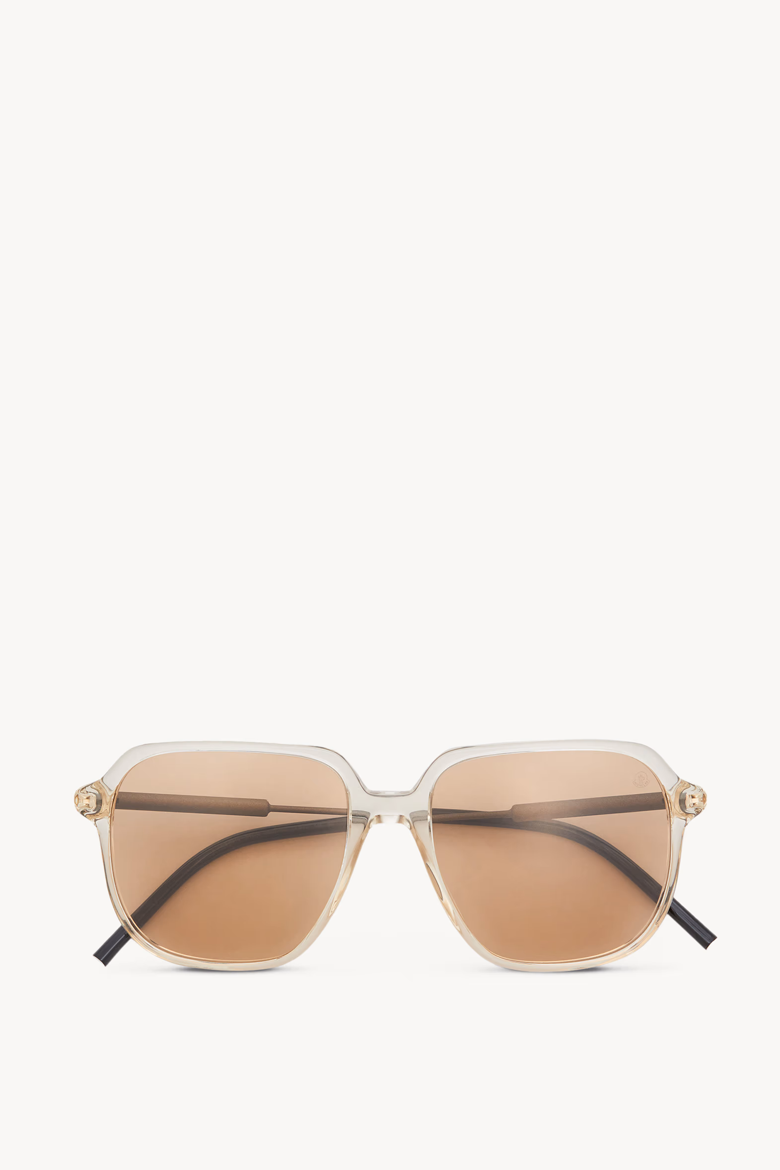 Gafas de sol de aviador Cylin BLANCO ROTO BRILLANTE TRANSPARENTE Moncler 0